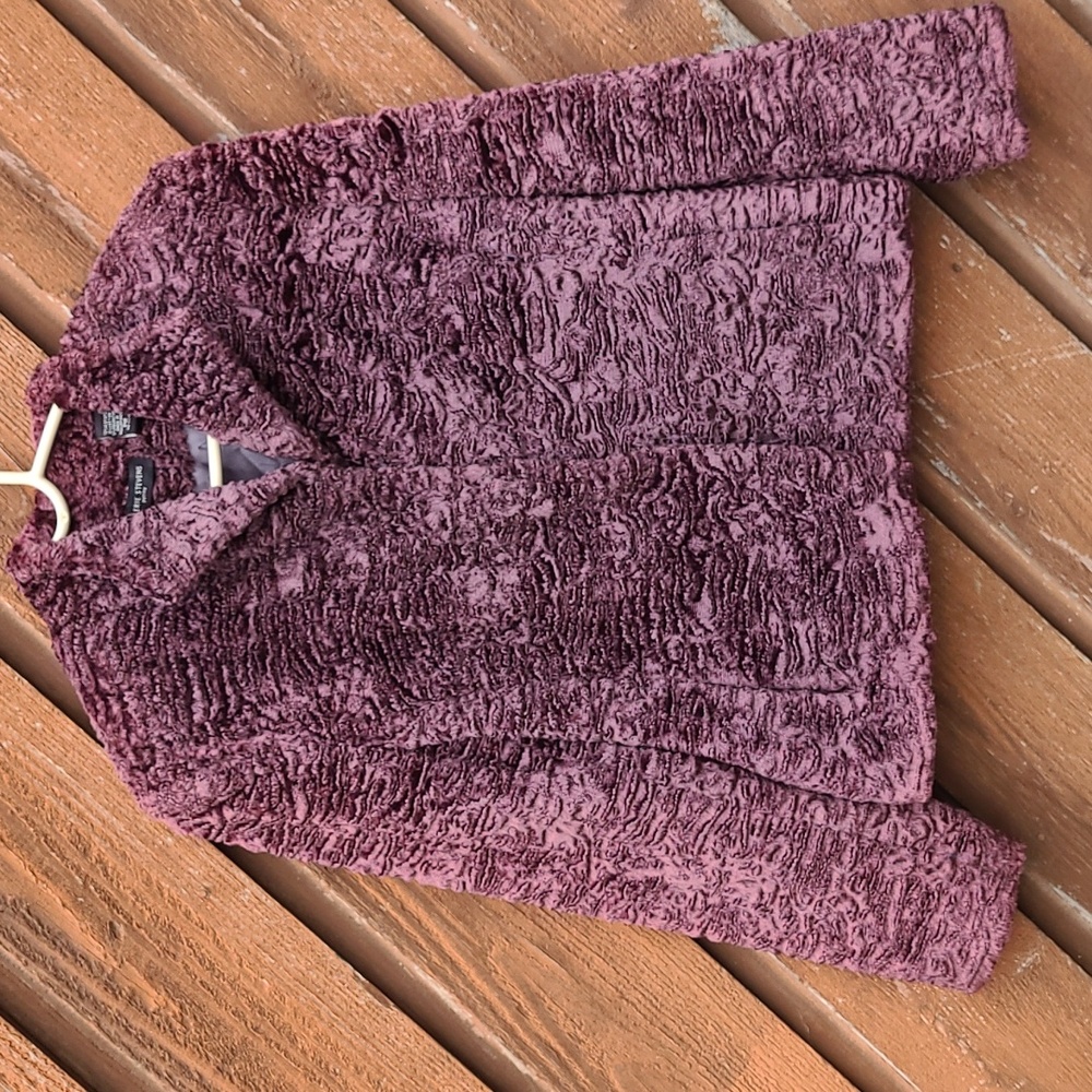 Valerie Stevens Curly Faux Fur Jacket